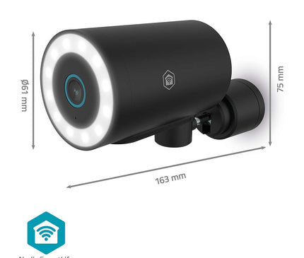 Nedis Nedis Wi-Fi Smartlife 8Mp 4K caméra IP extérieure avec spot, alimentation fixe