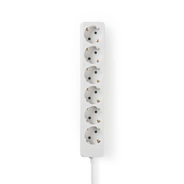 Nedis Stekkerdoos met randaarde, 16 A, 6-wegs, 1.5m