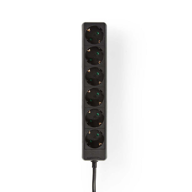 Nedis Stekkerdoos met randaarde, 16 A, 6-wegs, 1.5m