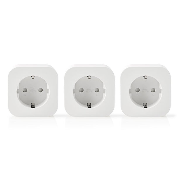 Nedis Wi-Fi Smart-Stekker | Schuko Type-F | 10 A | 3-Pack