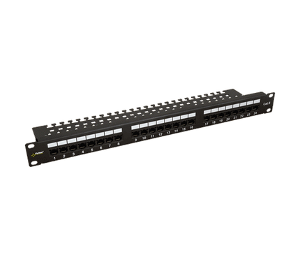 Pulsar Pulsar RP-U24V6, Patchpanel 1HE 24 Anschlüsse UTP Cat5/6