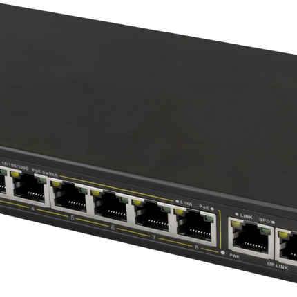 Pulsar Pulsar SG108WP 8xPoE+ 2x Uplink Gigabit Switch 120W für Pulsar Schrank