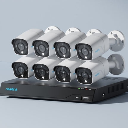 Reolink NVS16-12MB8, 12MP PoE Cameraset met 24/7 opnemen