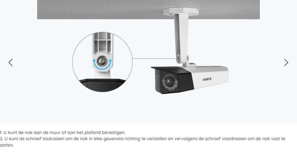 Reolink P730, 4K Dual-lens camera met 180° kijkhoek met PoE