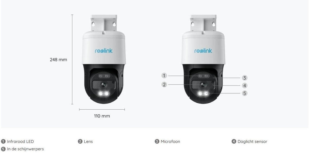 Reolink P830, slimme 4K PT PoE Camera met Auto-Tracking