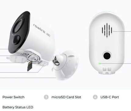 Reolink Reolink B350, 4K/8MP WiFi Dual-Band Akku-Kamera Farb-Nachtsicht