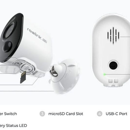 Reolink Reolink B350, 4K/8MP WiFi Dual-Band Akku-Kamera Farb-Nachtsicht