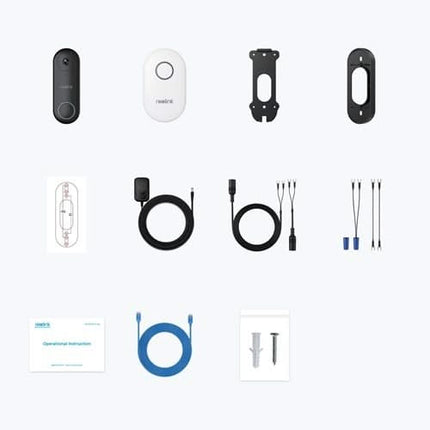 Reolink Reolink D340W Smart 2K+ WiFi Video Doorbell avec sonnette séparée