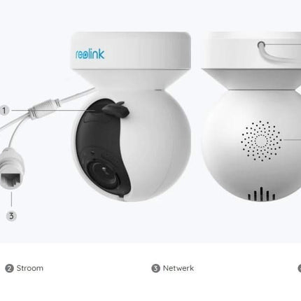 Reolink Reolink E540, 5MP PTZ Dual-Band WiFi camera with scare light