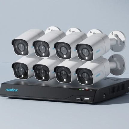 Reolink Reolink NVS16-12MB8, jeu de caméras PoE 12MP avec enregistrement 24/7