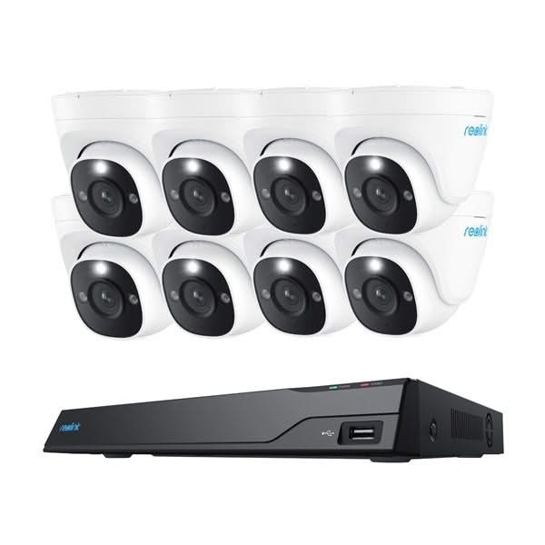 Reolink Reolink NVS16-8MD8, slimme 8MP PoE Cameraset met 8 x Turret, NVR met 4TB HDD