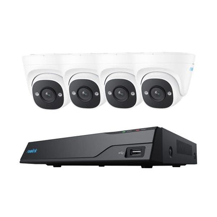 Reolink Reolink NVS8-5MD4, Sicherheitskit 2TB, 5MP, PoE und Smart Detection mit 4x Turret Kamera