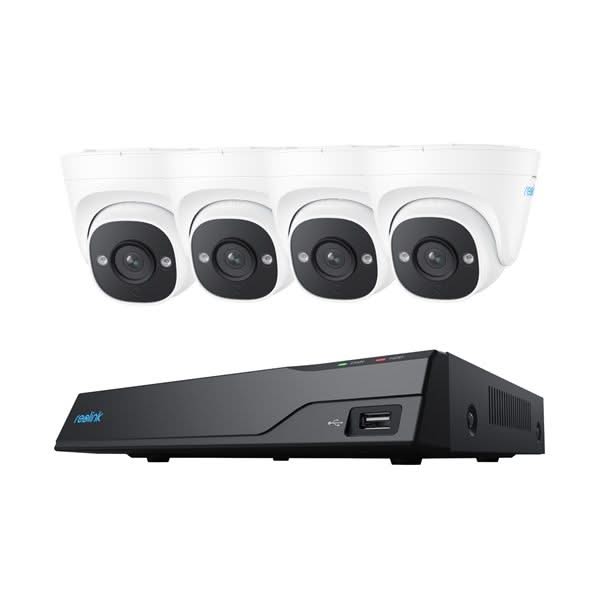 Reolink Reolink NVS8-5MD4, Sicherheitskit 2TB, 5MP, PoE und Smart Detection mit 4x Turret Kamera