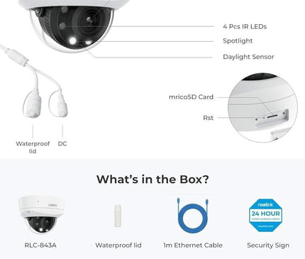 Reolink Reolink P437, Smart 4K PoE Camera met 5X Optical Zoom