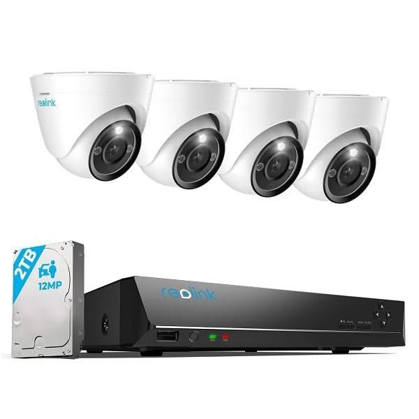 Reolink Reolink RLK8-1200D4-A-4MM, 12MP PoE Sicherheitssystem mit 24/7 Vollfarbbildern