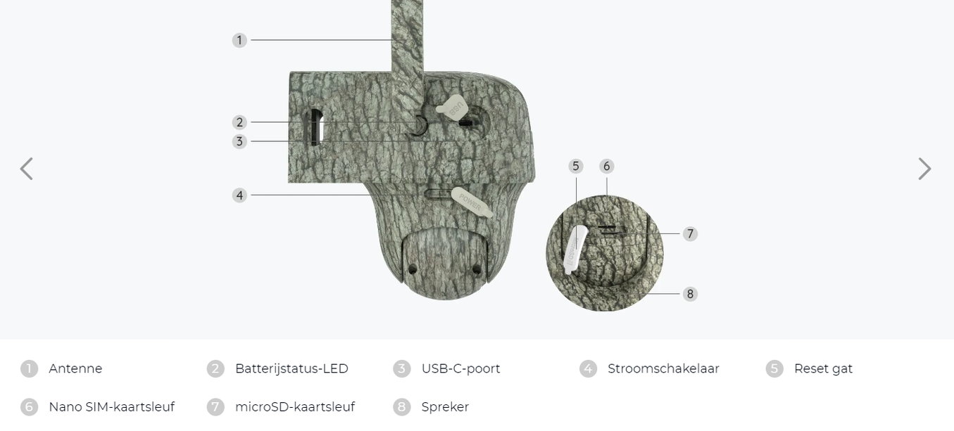 Reolink Reolink Wildlife 4K camera G450 + Zonnepaneel 4G LTE