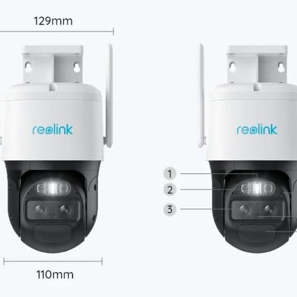 Reolink Trackmix-WiFi, 4K Dual-Lens, PTZ Camera with Motion Tracking