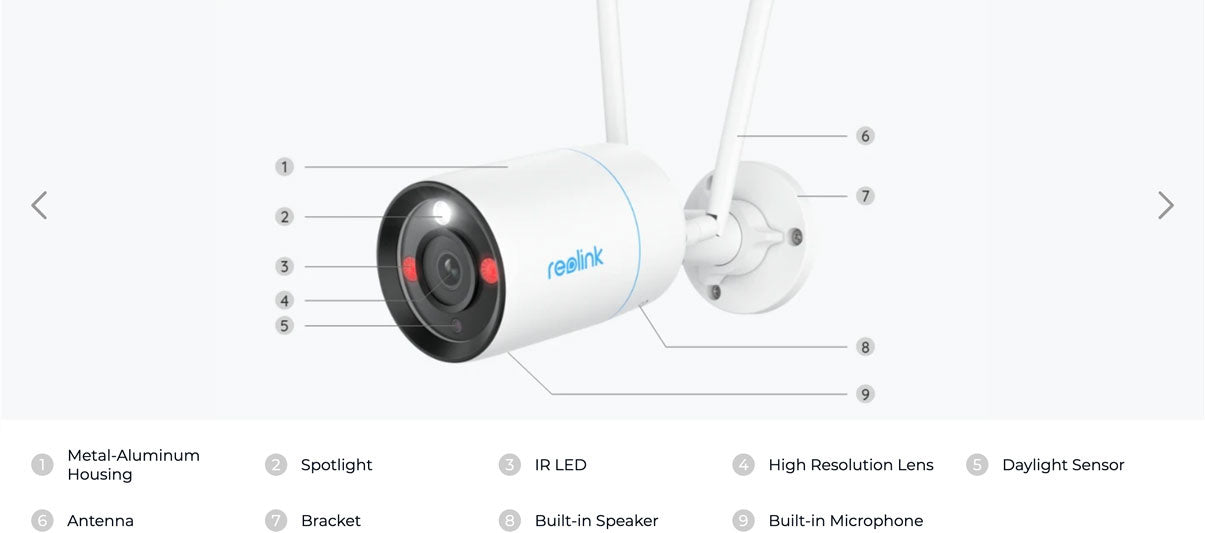 Reolink W330, 8MP Bullet camera Dual-Band WiFi6 met kleurennachtzicht