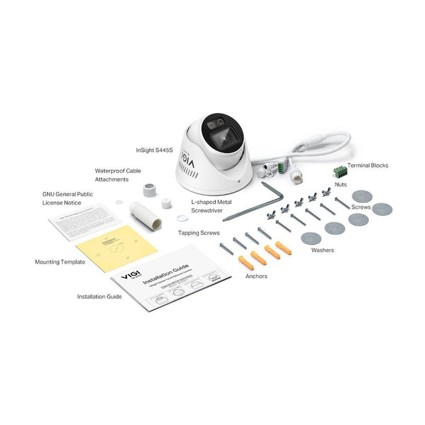TP-Link VIGI InSight S445S - Caméra à tourelle ColorPro 2.0 AI 4MP avec dissuasion active