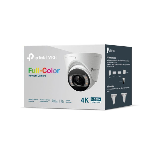 TP-Link VIGI InSight S485 - Caméra à tourelle 8MP Full-Color AI avec dissuasion active