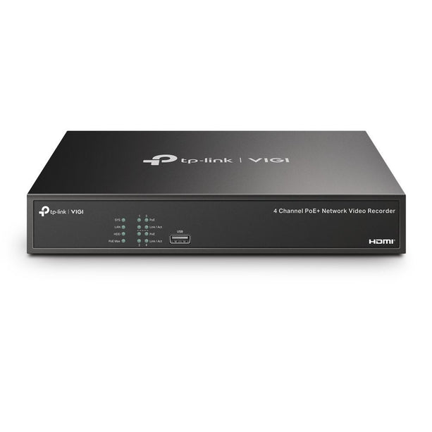 TP-Link VIGI NVR1004H-4P-2TB - NVR PoE à 4 canaux avec disque dur de 2TB