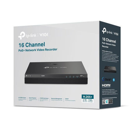 TP-Link VIGI NVR2016H-16MP - 16-Kanal PoE+ NVR
