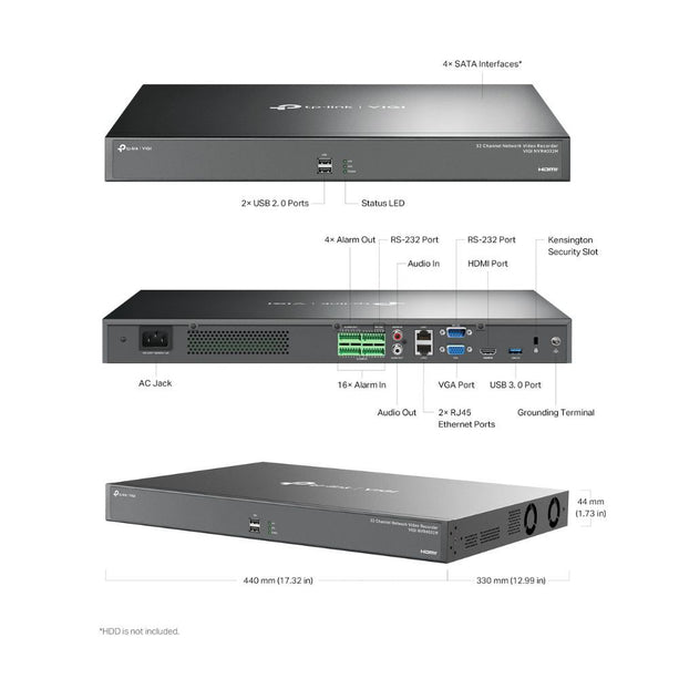 TP-Link VIGI NVR4032H - NVR 32 canaux