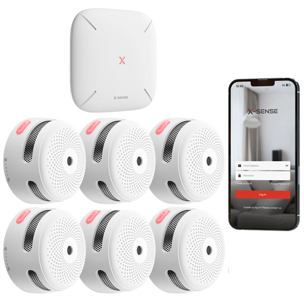 X-Sense X-Sense FS61 Branddetectieset - 6 rookmelders + SBS50 hub